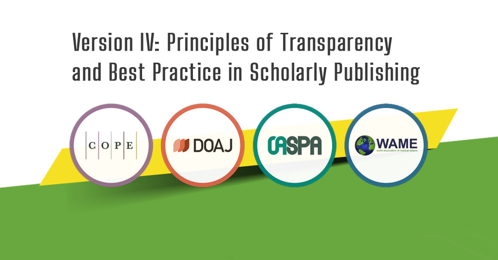 Version IV: Principles of Transparency and Best Practice in Scholarly Publishing